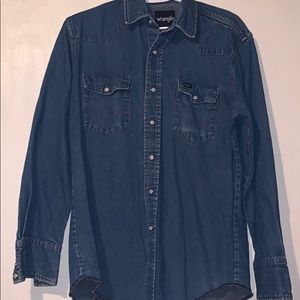 Wrangler denim button up 00042